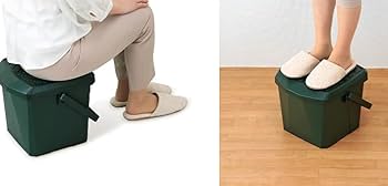 Amazon｜新輝合成 トンボ バケツ 中バケツ付 収納 椅子 踏み台 蓋付き