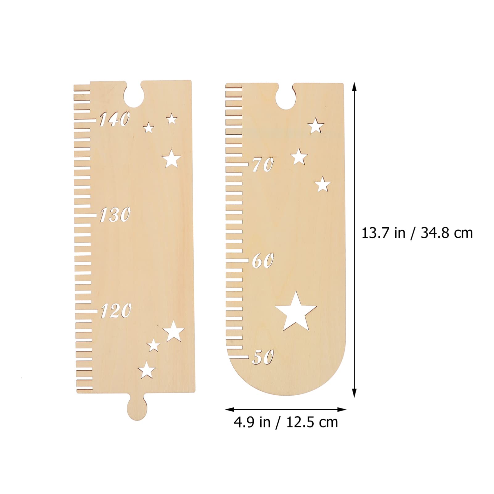 CIMAXIC 1Set Nordic Style Splicing Growth Chart for Decorative Wooden Height Chart Easy DIY Installation Detachable Space Saving Design for Nursery Decor Photography