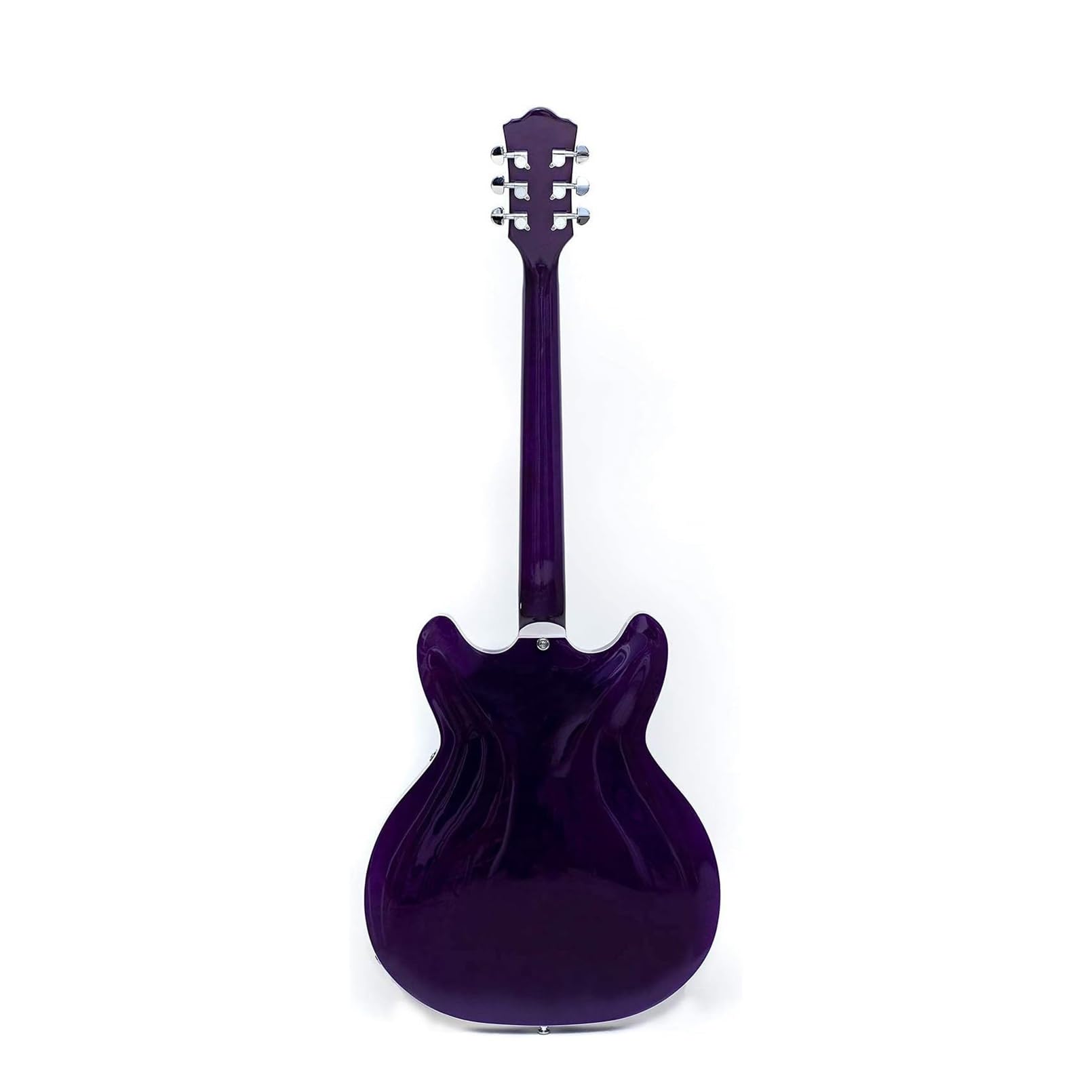 Profesjonalny Zestaw Do Gitary Elektrycznej Gitara Elektryczna Jazzowa Z Półwydrążonym Mostkiem Trapezowym I Torbą Koncertową(Purple)