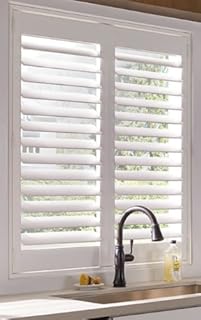 PLANTATION SHUTTERS-INTERIOR WINDOW COVERING -CUSTOM MADE IN 10 DAYS-DIY INSTALL-SAVE $$$-EASY TO CLEAN-MADE IN USA-DURABLE-BETTER THAN WOOD SHUTTERS-NEVER NEEDS PAINTING- 25 YEAR WARRANTY-HIDDEN TILT
