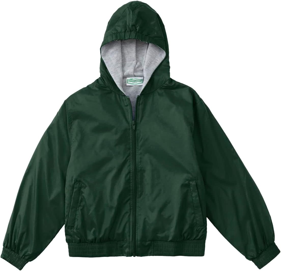 CLASSROOM Big Boys' Uniform Lined Bomber Jacket, Hunter, Medium