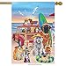 Dog Days of Summer House Flag Beach Surfboards Sandcastle 28