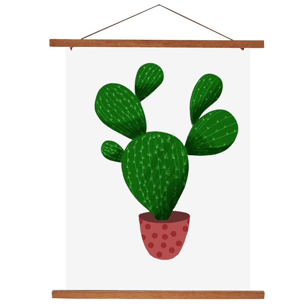 Magnetyczna ramka na zdjęcia plakat artystyczny obraz do samodzielnego dekoracji domu z drewna tekowego (21 cm)