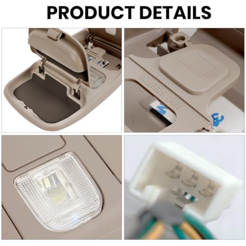 Lámpara LED de luz lectora para consola de techo Dodge Ram 1998-2002 miniatura 6