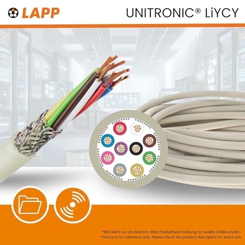 Câble de commande blindé LiYCY Lapp 0034505 de 10m avec gaine grise en PVC 5x0,34 mm² - 2