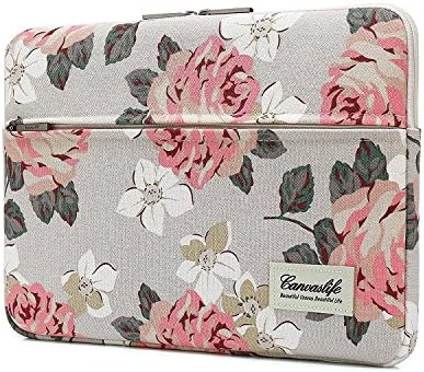 Canvaslife Pink Rose Patten Laptop Sleeve 14 inch 14.0 inch Laptop case Bag