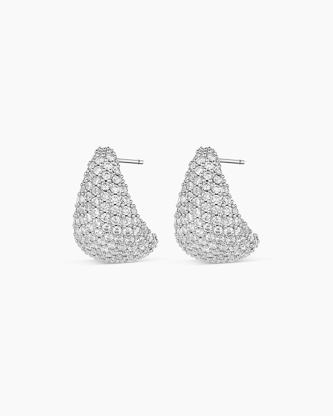 gorjana - Banks Shimmer Earrings Red - Bold drop earrings - Shimmer and statement - Secure hinge closure