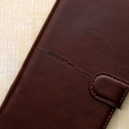 Image of KIVANO Compatible with Apple iPhone 12 Mini Flip Cover | Leather Finish | Inside Pockets & Inbuilt Stand | Shockproof Wallet Style Magnetic Closure Back Cover Case