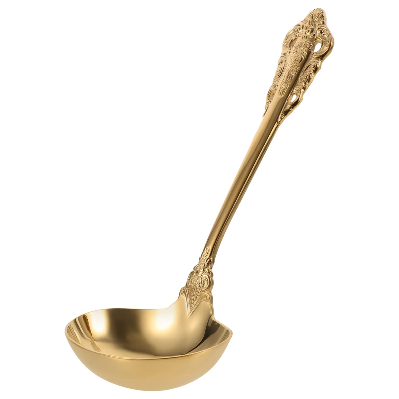 Louche en acier doré idéale pour les soirées casserole chaude