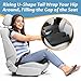 anzhixiu Heightening Car Seat Cushion for Broader View, Bolster Car Seat Cushion for Car Reduces Lower Back Pressure& Support Spine, Truck Seat Cushion for Long Trip