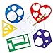 Karty Shape Stencil Set for Kids - 10 Piece Set - Colorful Drawing Template Kit - Fun Arts and Crafts Supplies, Gift Idea for Boys and Girls, Learning Tool for Toddlers and Preschooler