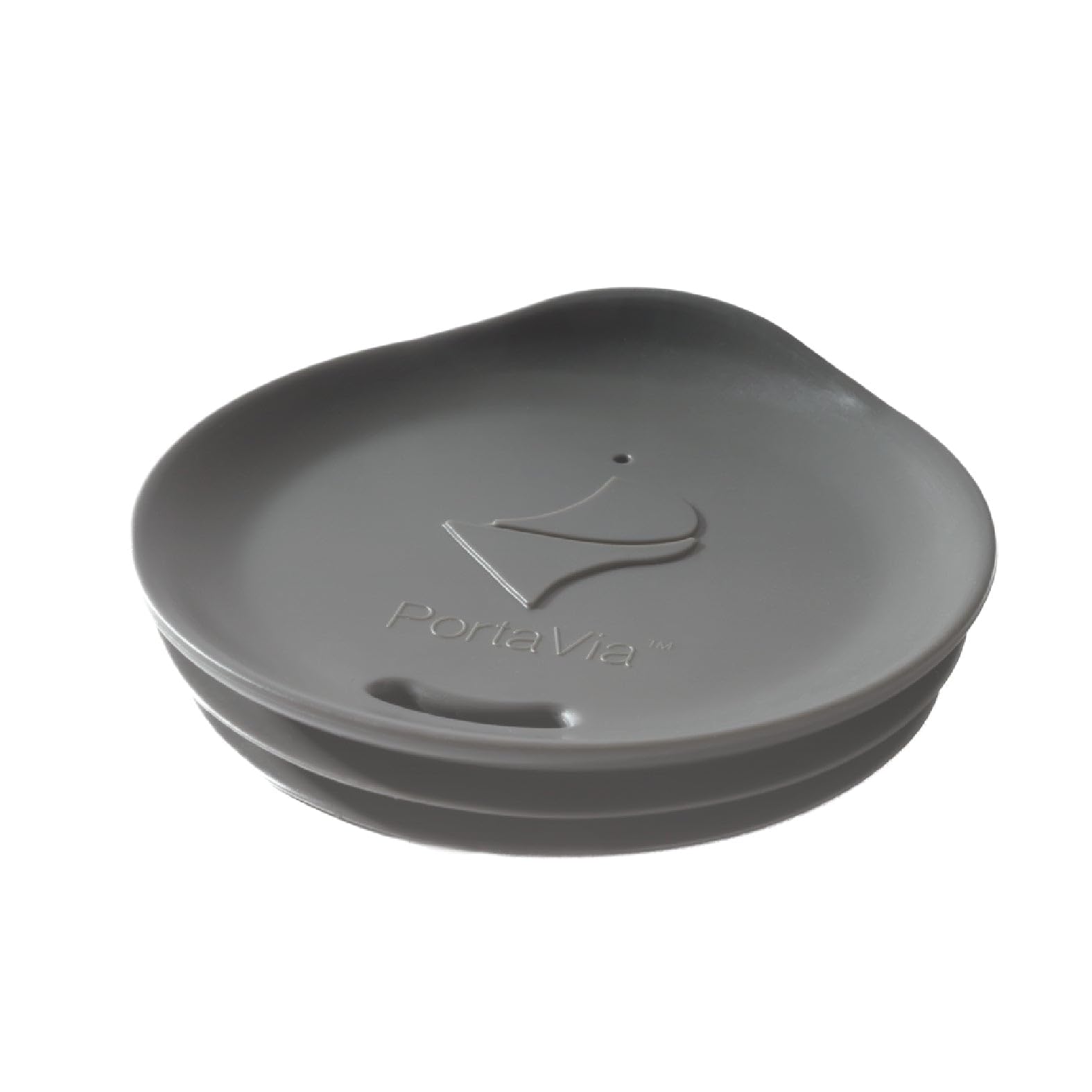 Reusable Silicone Lid for Coffee Cups and Mugs, Dishwasher-Safe | Take Your Favorite Cup/Mug/Tumbler To-Go - This Lid fits drinkware with 3⅜” to 3⅝” Inside Diameter - Large Size, Grey