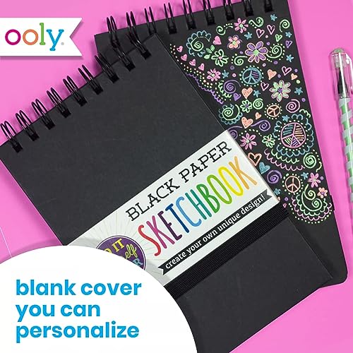 Ooly Diy Sketchbook Large 11 X 8 Black 