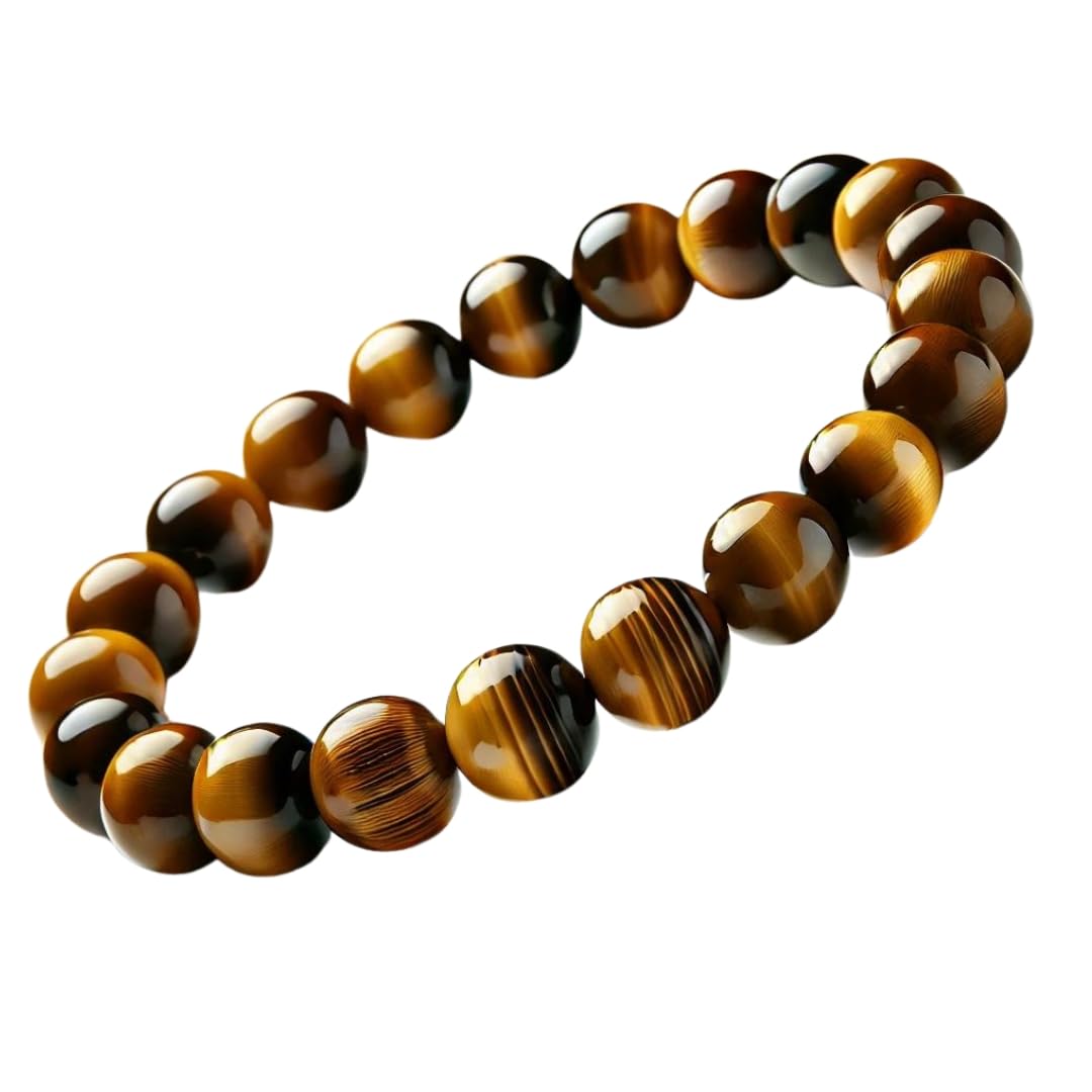 HealthBest Tiger Eye Bracelet - 8MM Natural Crystal Stone Beads for Men & Women, Healing Jewelry-Balances Soul, Body & Mind - Fashion & Spirituality, Removes Negative Energy (B0D7CYX4QZ) Amazon Price History, Amazon Price Tracker