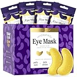 DERMORA Golden Glow Under Eye Patches | Rejuvenating Treatment | Dark Circles, Puffy Eyes, Refreshing, Revitalizing, Travel, Wrinkles | 50 Pairs Eye Gels