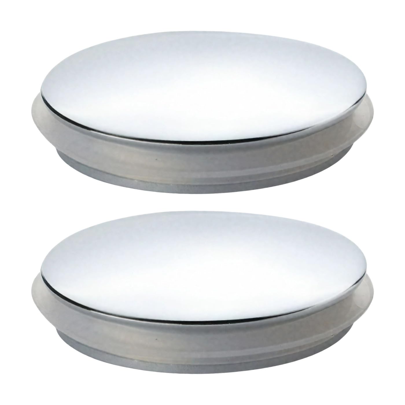 2Pcs Pop Up Bath Plug Replacement Basin Sink Tap Push Button 38mm Click Clack Plug Drain Stopper for Kitchen Bathroom Bath Vanity Sink