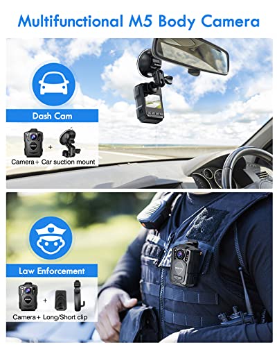 Amazon.co.jp: 「並行輸入品」BOBLOV Boblov M5 2K Police Body Camera 