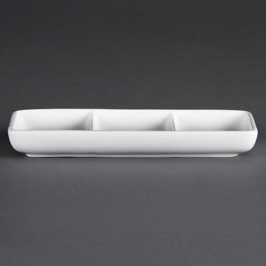 Olympia Ware 3 sekcje naczynia porcelanowe miski do serwowania żywności bezpieczne do mrożenia 12 szt