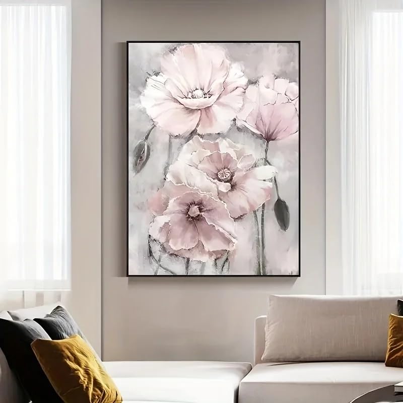 Pósteres de flores en lienzo 40x50cm cuadro abstracto moderno minimalista pared sala de estar