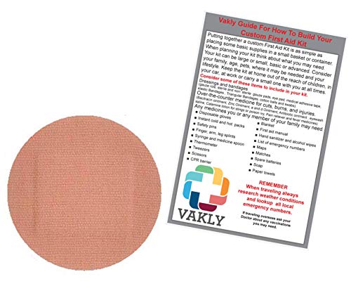 400 Pack of Adhesive Spot Bandages - + Vakly 1st Aid Kit Guide