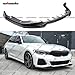 WheelX Front Lip Compatible with BMW G20 330e 330i M340i M-Sport 3-Series 2019-2022, MP Style Bumper Air Dam Lower Chin Spoiler Splitter, Protection Body (Carbon Fiber Pattern)