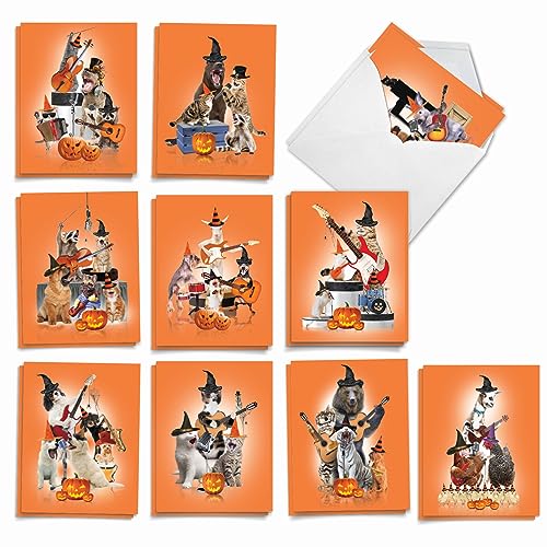 Bracelets d'animaux effrayants : l'alternative sans sucre avec 20 cartes d'Halloween et enveloppes