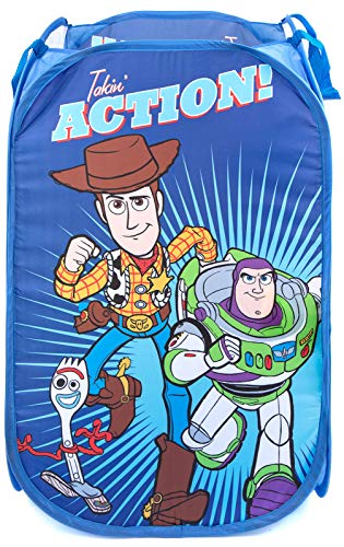 Image of Jay Franco Disney Pixar Toy Story Pop Up Hamper - Mesh Laundry Basket/Bag with Durable Handles - Features Woody, Buzz Lightyear & Forky (Official Disney Product)
