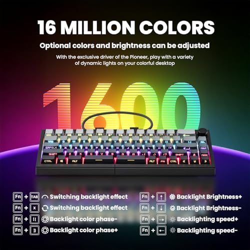 Teclado Mecánico ST68 65% Inalámbrico Bluetooth USB-C miniatura 3