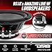 DS18 PRO-CF8.4NR 8 Inches Water Resistant Loudspeaker - Mid-Bass Carbon Fiber Cone and Neodymium Rings Magnet 600 Watts 4-Ohms - Ideal for Motorcycle & Motorsports (1 Speaker)