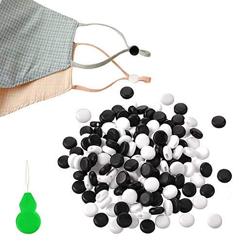 Cord Locks for Drawstrings, Elastic Cord Adjuster Non-Slip Stopper, Cord Locks with Threader, Cord Locks Silicone for Drawstrings Elastic Cord Rope Adjuster Non-Slip Stopper, Available for All Ages