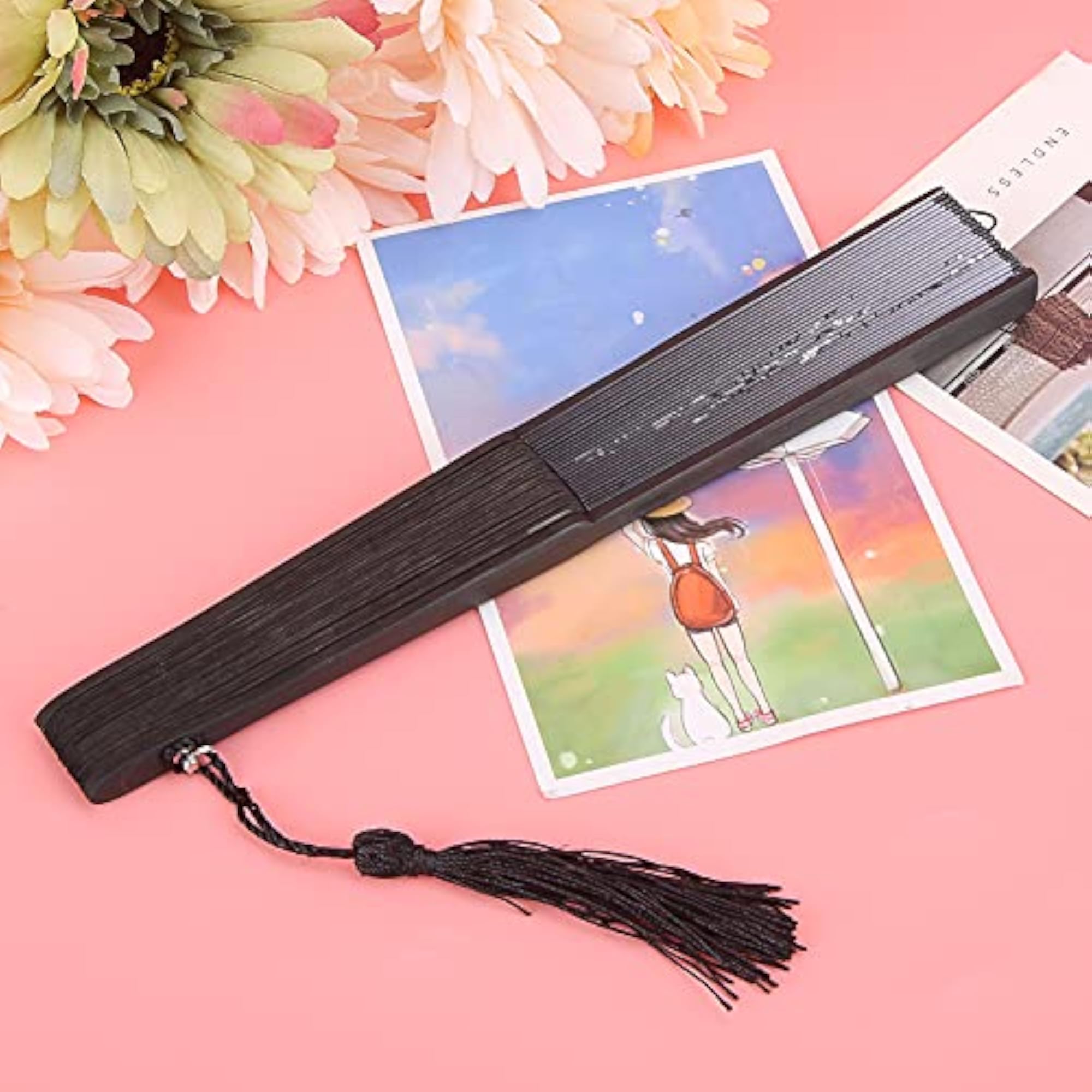 Durable Bamboo Folding Hand Fan for Performances