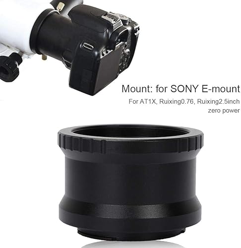 Miniatura 6 de Anillo de telescopio para cámaras Sony NEX Adaptador M48*0.030 in (1.890 in para NEX) Adaptador de anillo de filtro de lente de cámara de metal