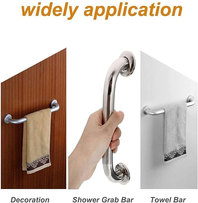 12 Inch Grab Bar for Toilet/Bathroom Handle for Senior Citizen/Heavy-Duty Stainless Steel Support Bar/Bathroom Accessories 1