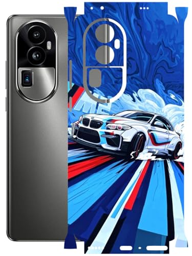Image of AtOdds - Full Body Back Screen Guard Protector Film - Lamination Wrap Skin Sticker Compatible with Oppo Reno 10 PRO Plus | Scratchproof Matte Finish (BWM)