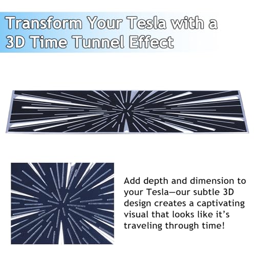Image of Time Space Tunnel Emblem Badge Stickers for Tesla Tesla Model 3 Y X S Cybertruck Semi Roadster, Performance Edition Ludicrous Decal for Tesla Car Rear Trunk Boot Lid Exterior Decorative Accessories