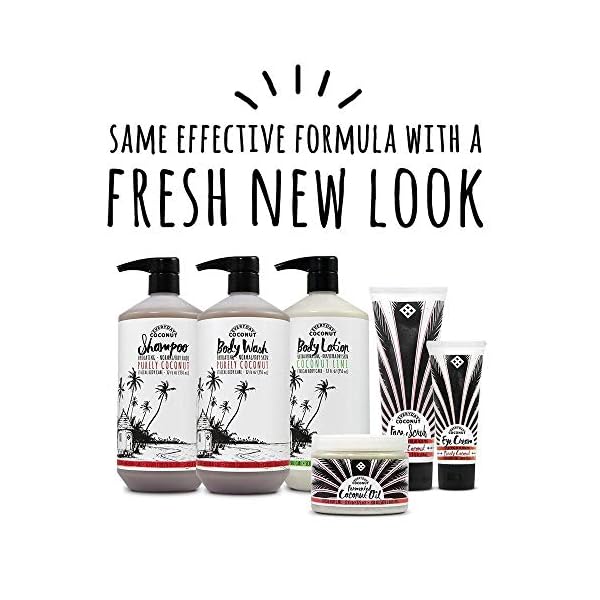 Alaffia-Everyday-Coconut-Body-Wash-Normal-to-Dry-Skin-Helps-Gently-Moisturize-and-Cleanse-Toxins-and-Grime-Fair-Trade-Purely-Coconut-32-Ounces Alaffia Sensitive Skin Body Wash Pack, Everyday Coconut Body Wash for Men & Women, Natural Body Wash with Plant Based Ingredients, Coconut Oil, Coffee, Vitamin E, Purely Coconut, 32 Fl Oz