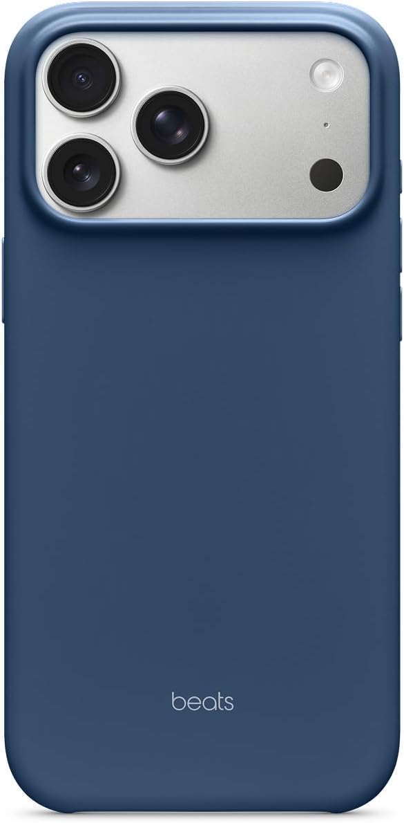 Beats iPhone 17 Pro Max Case with MagSafe & Camera Control, Matte Finish, Microfiber Lining – Bedrock Blue iPhone 17 Pro Max Regular Bedrock Blue