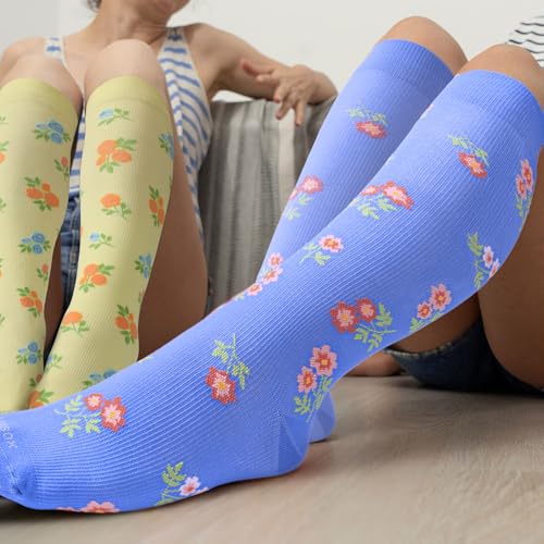 Image of LEVSOX Compression Socks Women and Men, 20-30mmHg, Best for Nurses, Travel, Pregnancy