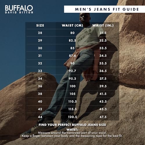 Buffalo David Bitton Mens Relaxed Straight Driven Jeans Obsolete4
