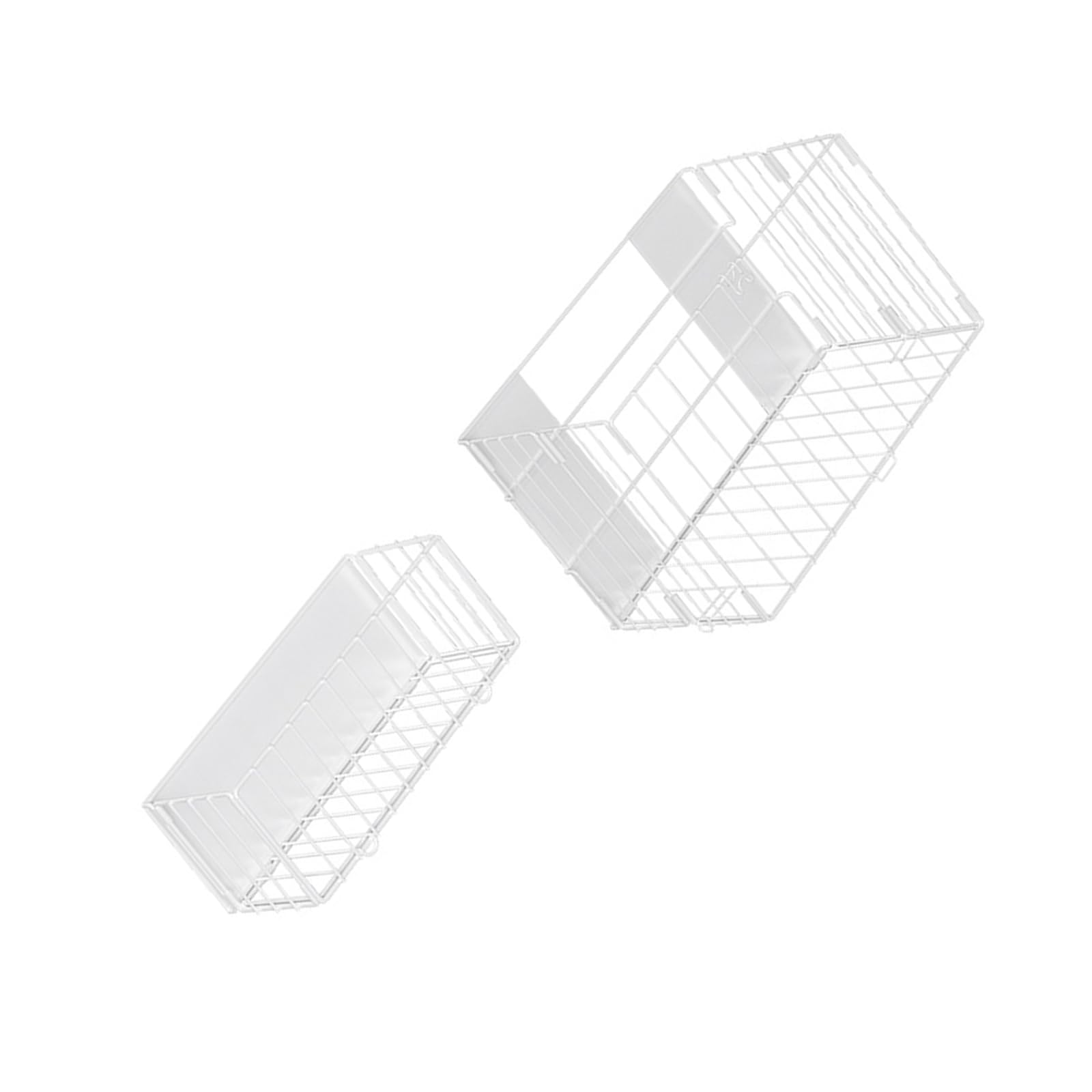 SHINLHUA Foldable Metal Laundry Basket Mounting Systems for Towel Detergent Organization Spaces Saving Not Drill Basket