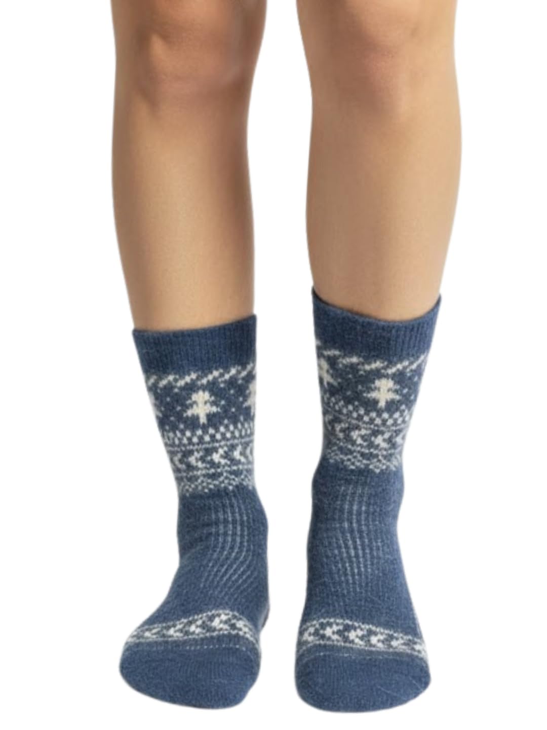 cdeck Winter Wool Socks for Women | Pure Wool | Warm Soft Breathable Woolen Crew Socks for Everyday Use | Dark Blue-picture-29