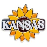 Kansas Stock Lapel Pins-Metal US Province Flag Patriotic Map Charms Pins for Hats, Jackets Pins, Giveaways or Souvenir Gifts. (Kansas Pins)