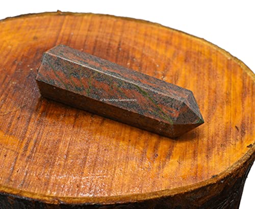Image of Amazing Gemstone Large Unakite Crystal Towers ~ Natural Healing Crystal Point Obelisk for Reiki Healing and Crystal Grid (5.5 to 6 INCH)