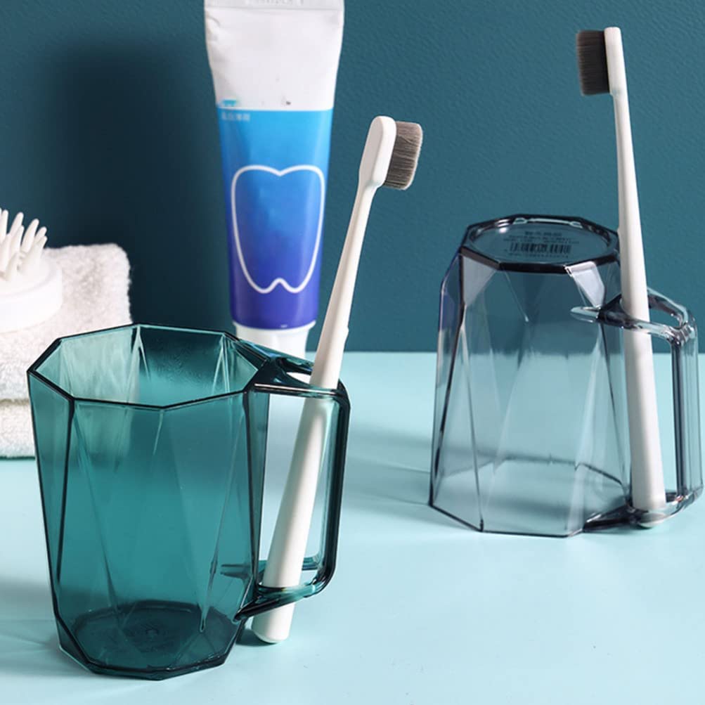 Bicchiere trasparente for dentifricio da viaggio 3 pezzi Porta spazzolino da denti Bicchiere da bagno Bicchiere Portaspazzolino for bagno Dentifricio Organizer for spazzolino Dentifricio for bambini D