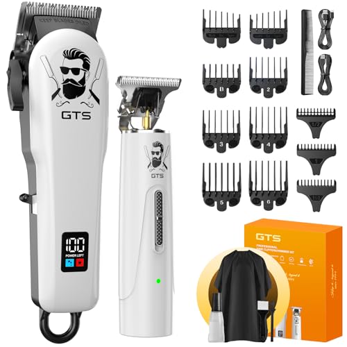 GTSPro Hair Clippers for Men, Clippers and Trimmers Set, Barber Clippers, Electric Hair Trimmer with...