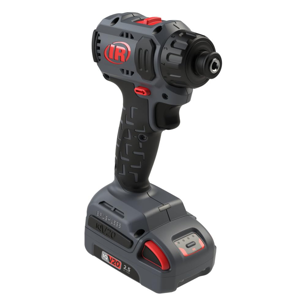 Ingersoll Rand D3411 1/4" Hex 20V Cordless Compact Screwdriver, Quick Change Chuck, 50 Nm, Pistol, Bare Tool - Image 4