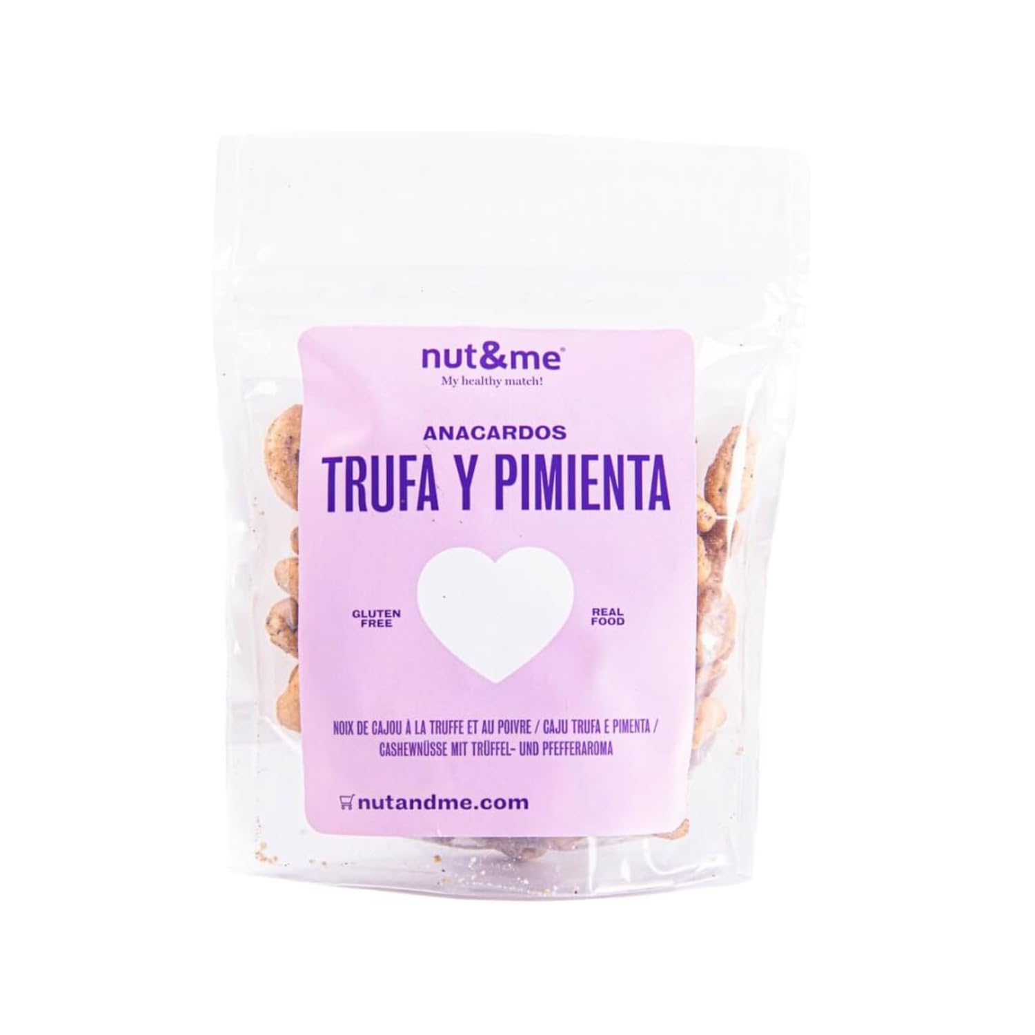 Anacardos sabor Trufa y Pimienta 500 gr | Dieta Keto | 3 ingredientes | Snacks Saludables | Vegano | Sin Gluten | Low Carb |