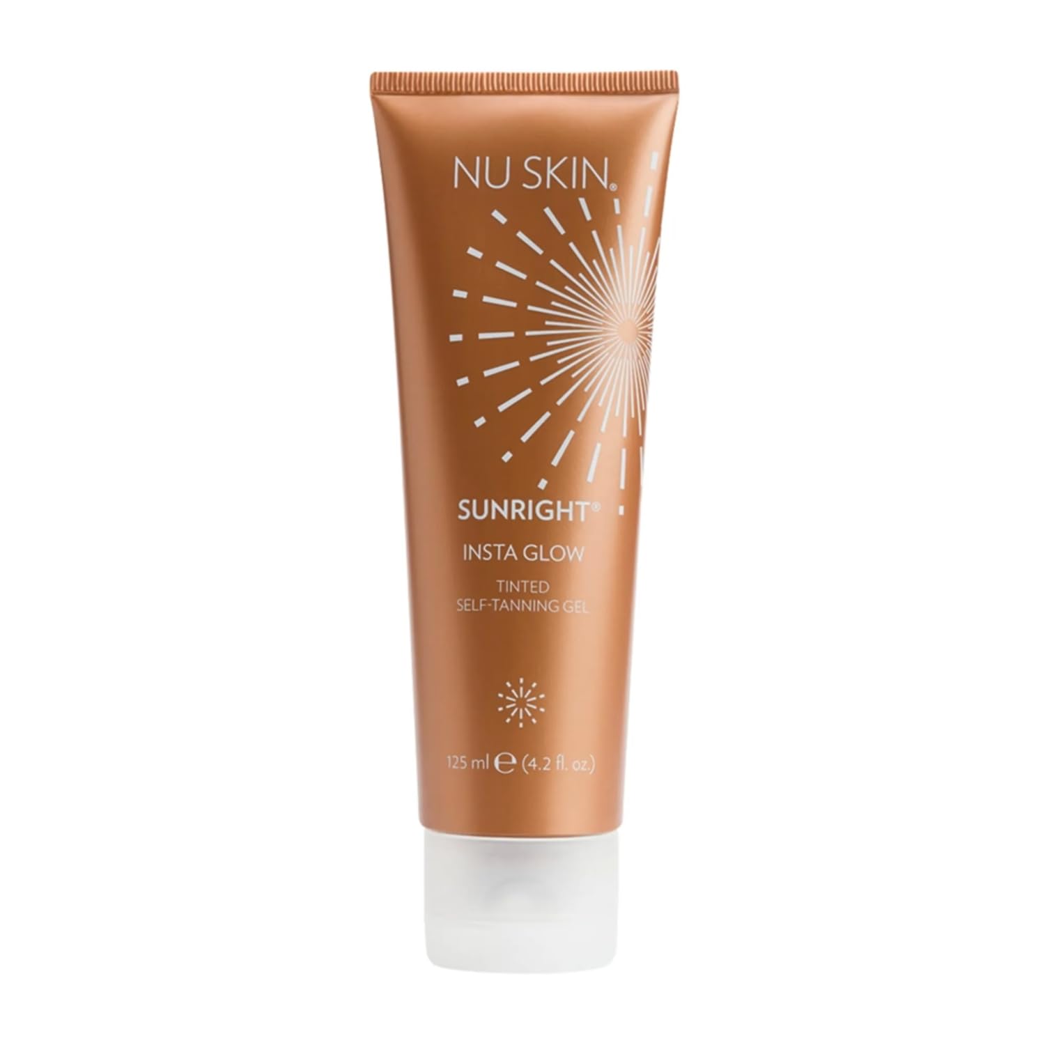 Nu Skin Sunright Insta Glow Self Tanner Gel | Face & Body | 4.2 oz | Streak-free formula with Vitamin E, Avocado Oil & DHA | Smooth, even application