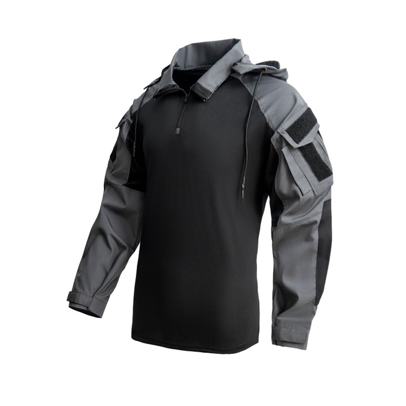 Traje Táctico Militar para Hombre - Sudadera con Capucha y Cremallera de Manga Larga y Pantalones Cargo