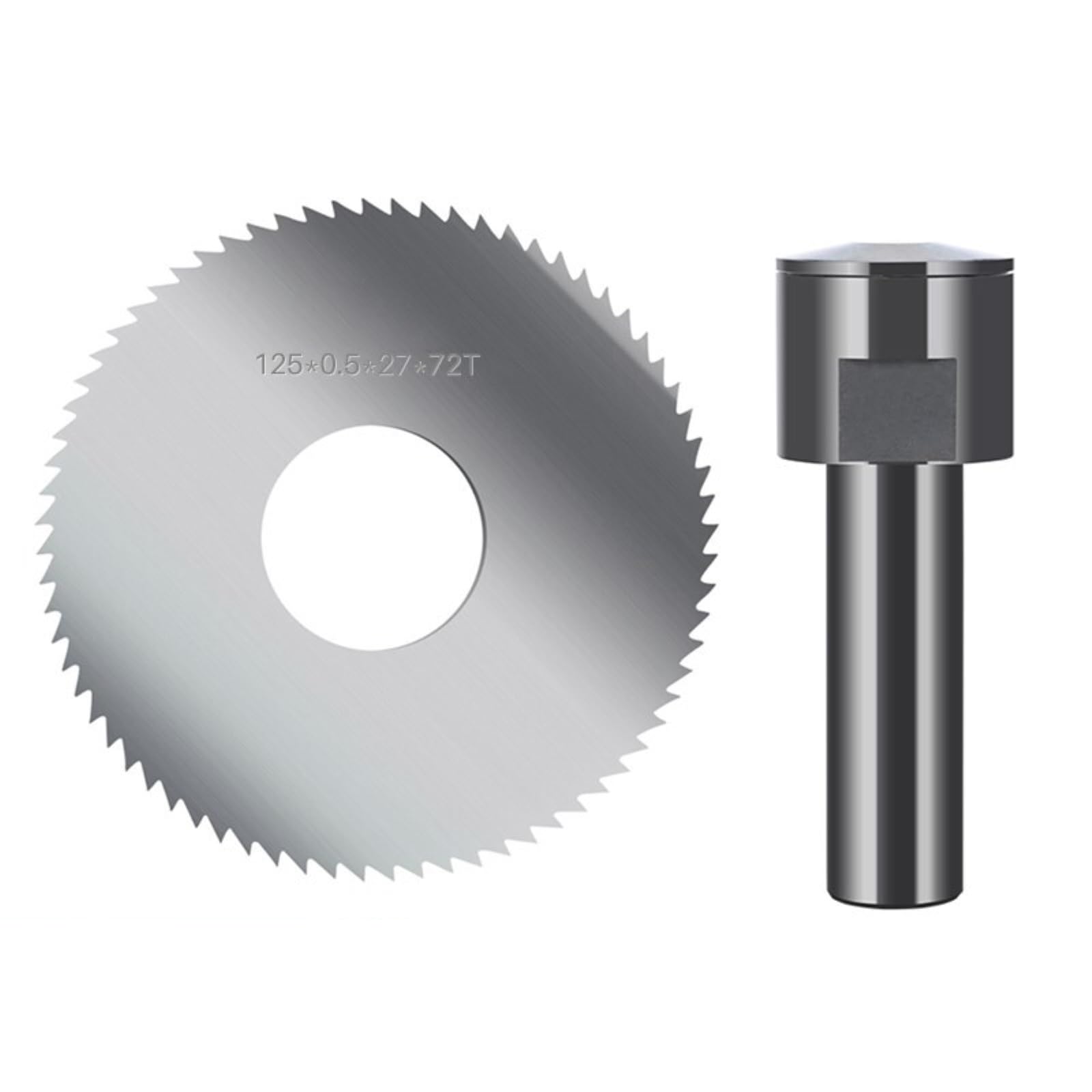 Brzeszczot do cięcia metalu 1PC brzeszczot HSS 125mm do cięcia wzdłużnego obróbki rowków CNC frezowanie tarczy tnącej narzędzia metalu(125x4.0x27x40T)